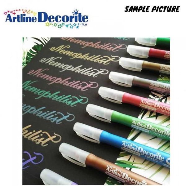 Metallic Brush Marker Pen set - 4 pc set