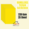 Bumblebee Yellow Cardstock 220Gsm - 25 sheets