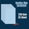 Heather Blue Cardstock 220Gsm -25sheets