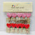 Pink Red Heart wooden Clips
