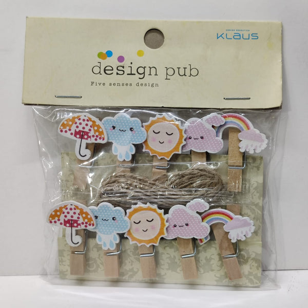 Rainy Wooden clips