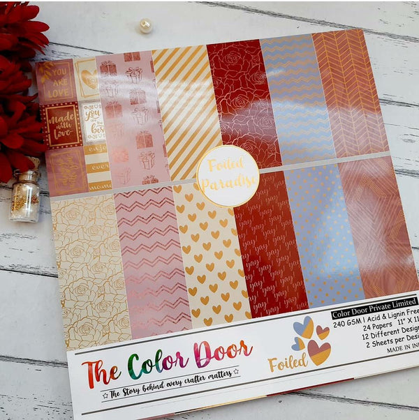 Foiled Paradise -11*11inch Paperpad