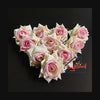 Creamish Pink Fabric Rose - 10pcs/pack