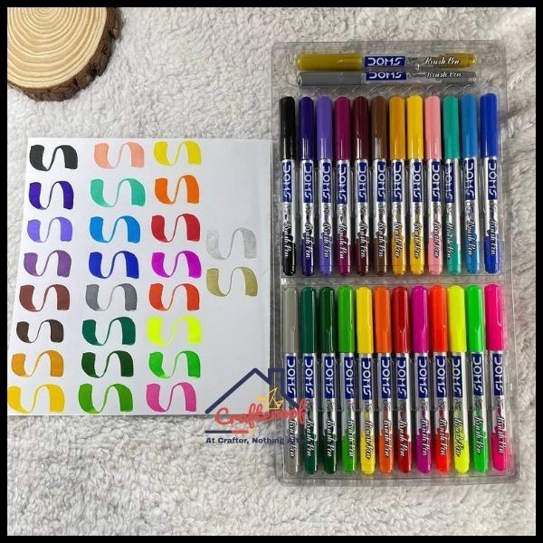 DOMS Brush Pens - 26 Shades