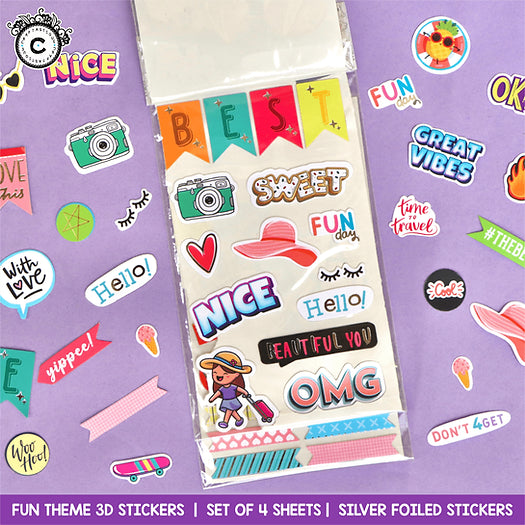 3D Stickers Fun Theme