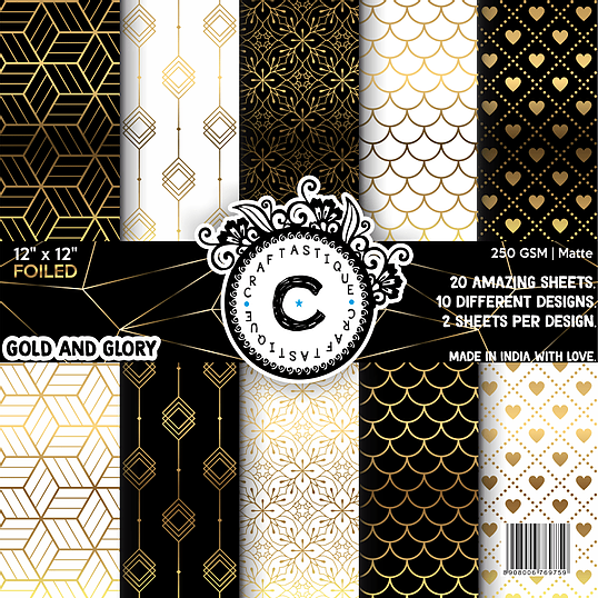 Gold and Glory - 12*12 Paperpad