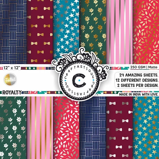 Royalty 12*12 Foiled Paperpack