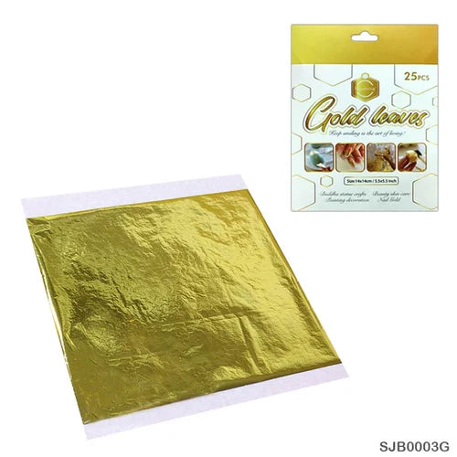 Gold Foil Leaves - 25pc/pack
