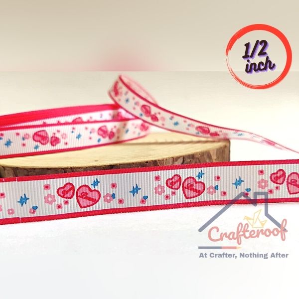 love Gross Grain Ribbon 1/2 inch - 5yrd/pack