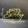 Happy Birthday #2 Acrylic cutout - 10pc/pack