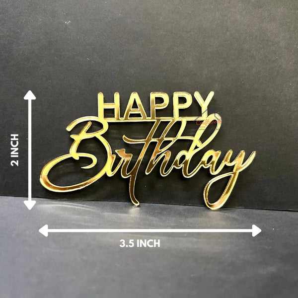 Happy Birthday #2 Acrylic cutout - 10pc/pack