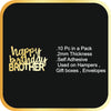 Happy Birthday Brother #4 Acrylic cutout - 10pc/pack