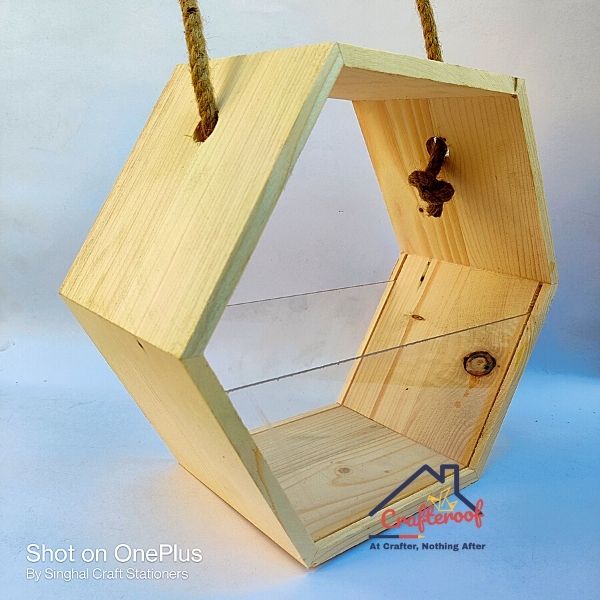 Hexagonal Hanging Tray - 10.5 by 9.5 inch