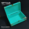 Leather Trunk Box - Turquoise - 10*7 inch