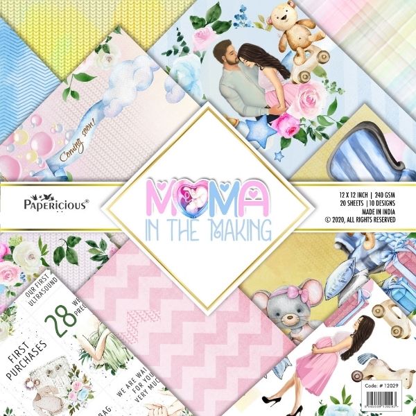 Mama in the Making - Designer Pattern -12x12 inch / 20 sheets