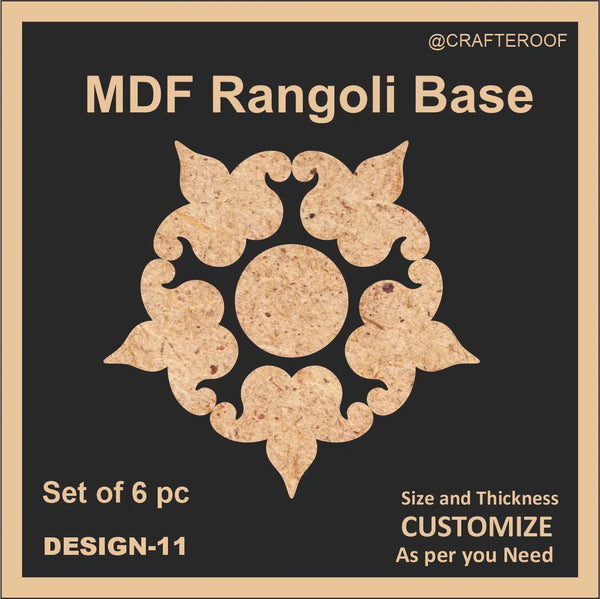 Mdf Rangoli Base - Design #11