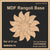 Mdf Rangoli Base - Design #19