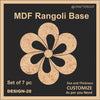 Mdf Rangoli Base - Design #28