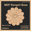 Mdf Rangoli Base - Design #3