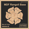 Mdf Rangoli Base - Design #46
