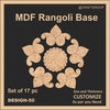 Mdf Rangoli Base - Design #50