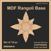 Mdf Rangoli Base - Design #8