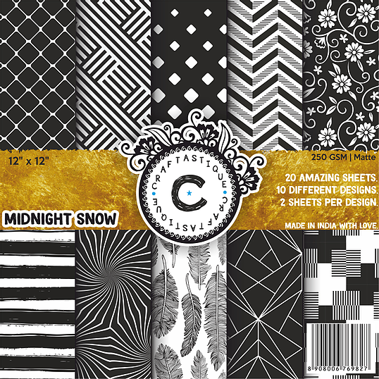 Midnight Snow-6*6 paperpad