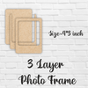 3 layer Photo Frame Mdf base