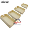 Rectangle Tray Set - 4pc set