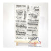 Sentiments #2 - Clear Stamp
