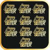 Happy Birthday Sister #1 Acrylic cutout - 10pc/pack