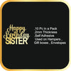 Happy Birthday Sister #1 Acrylic cutout - 10pc/pack