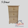 Three Drawer Box With Brass knob
