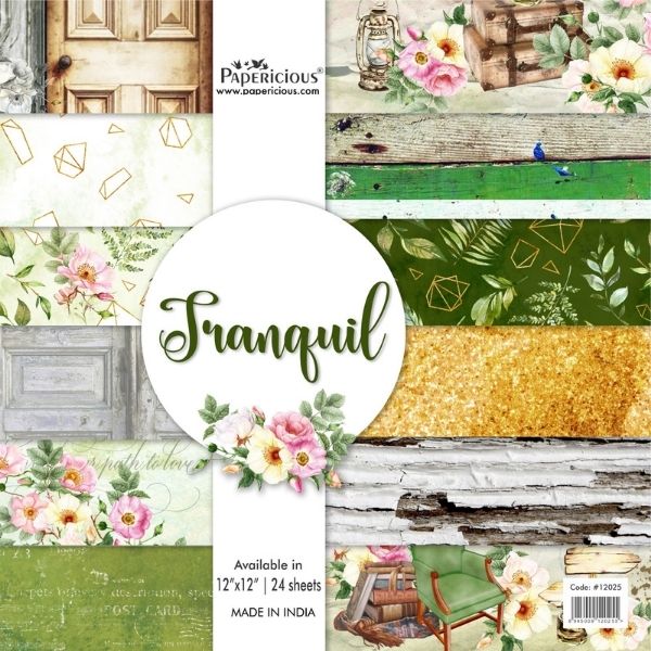 Tranquil - Designer Pattern - 12x12 inch / 24 sheets