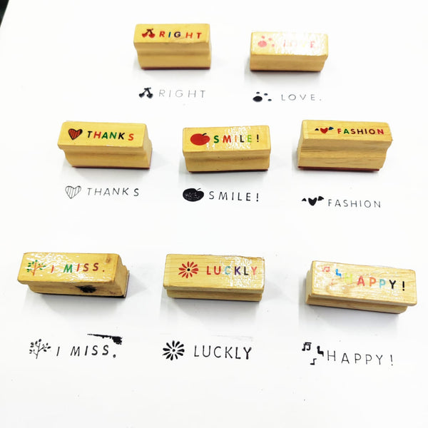 Wooden block Stamp-8pc