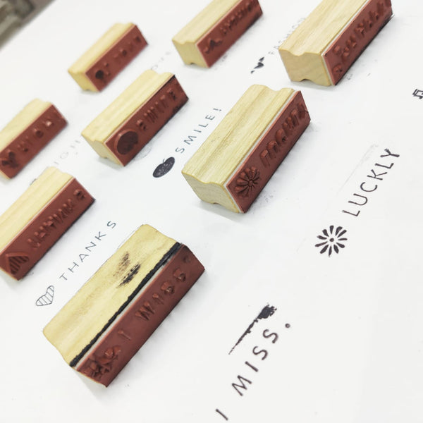 Wooden block Stamp-8pc