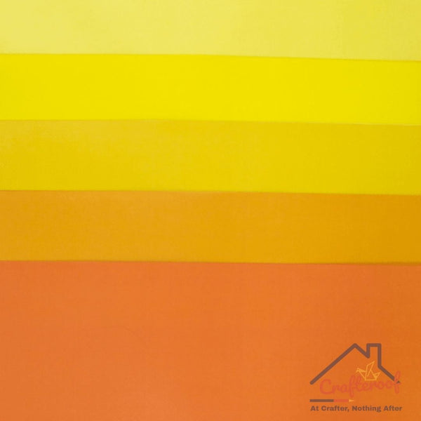 12" by 18" Vellum | Yellow - Orange