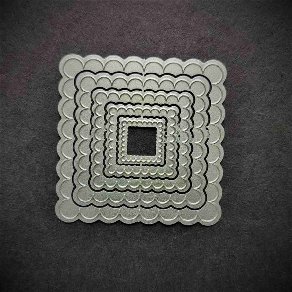 Square Scalloped die