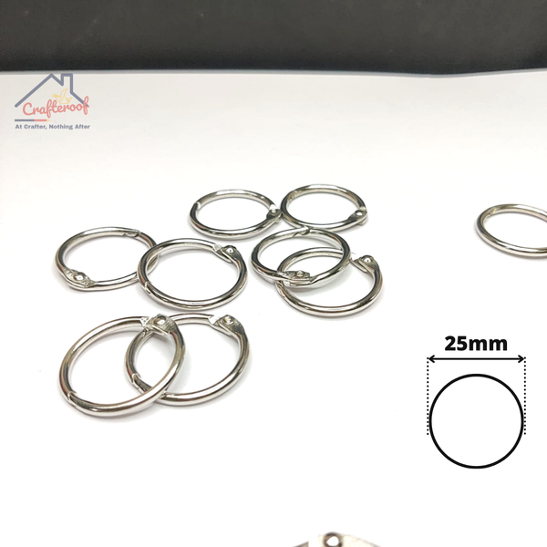 Silver Scrapbook Ring - 25mm