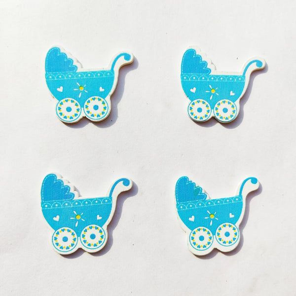 Blue Baby Cart Emblishment