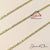 Golden Diamond Chain - 1mtr/pack