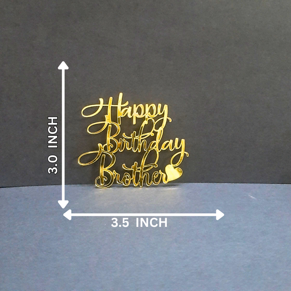 Happy Birthday Brother #3 Acrylic cutout - 10pc/pack
