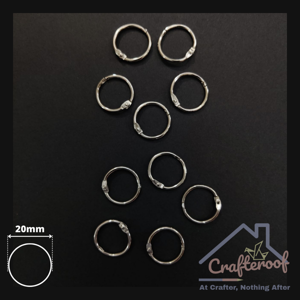 Silver Scrapbook Ring - 20mm