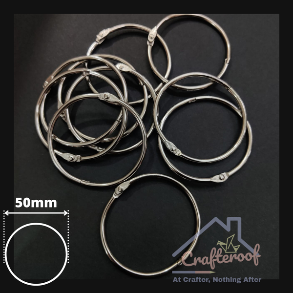 Silver Scrapbook Ring - 50mm