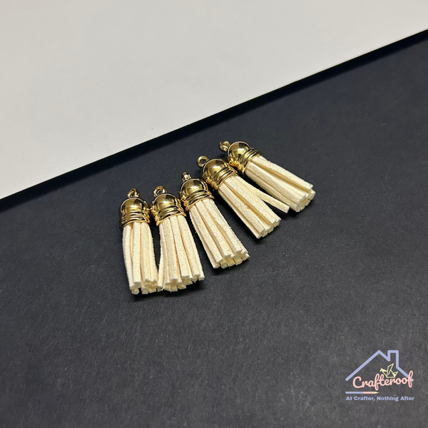 Light Yellow Tassels 3.5cm - 5pcs/pack
