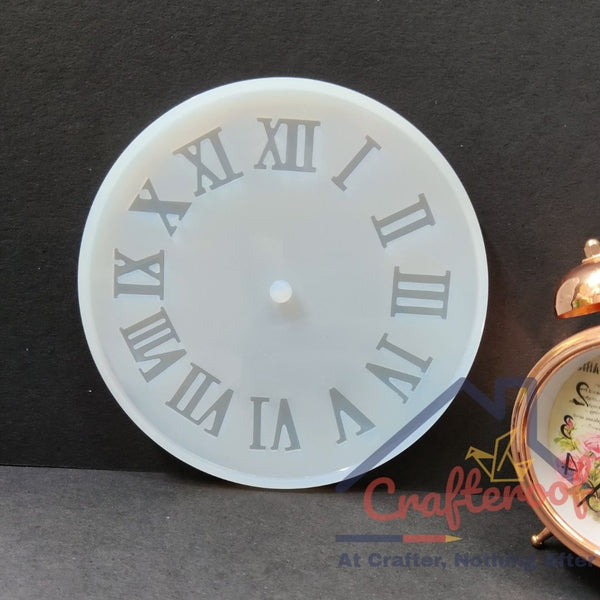 Roman Clock Silicone Mould - 8 inch