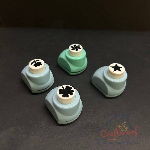 4 Pcs Punch Set Assorted- 0.5 Inch