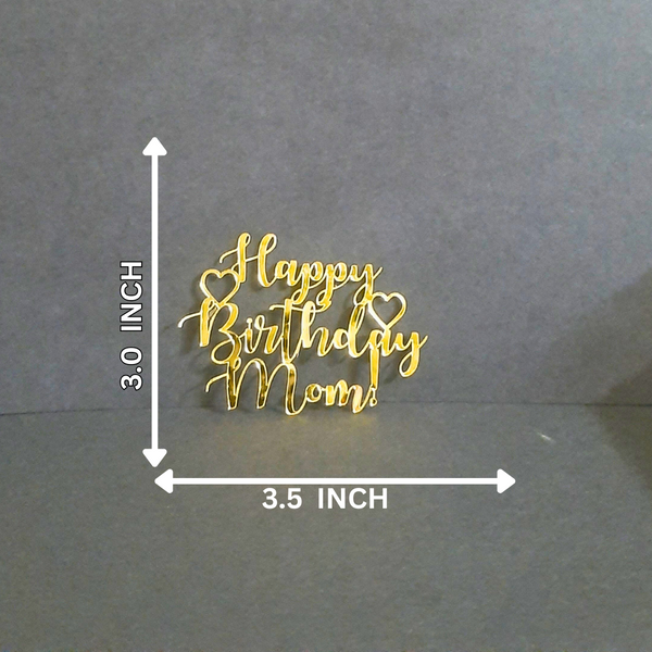 Happy Birthday Mom #4 Acrylic cutout - 10pc/pack