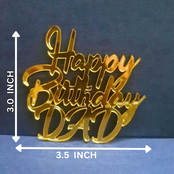 Happy Birthday Dad #2 Acrylic cutout - 10pc/pack