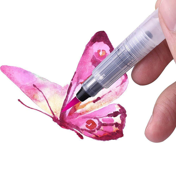 Water Brush Pen-(Set of 3- Pointed)